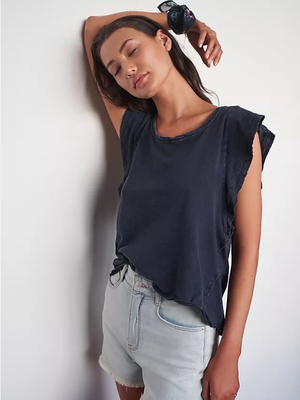 Daily Practice by Anthropologie Flutter-Sleeve Tee